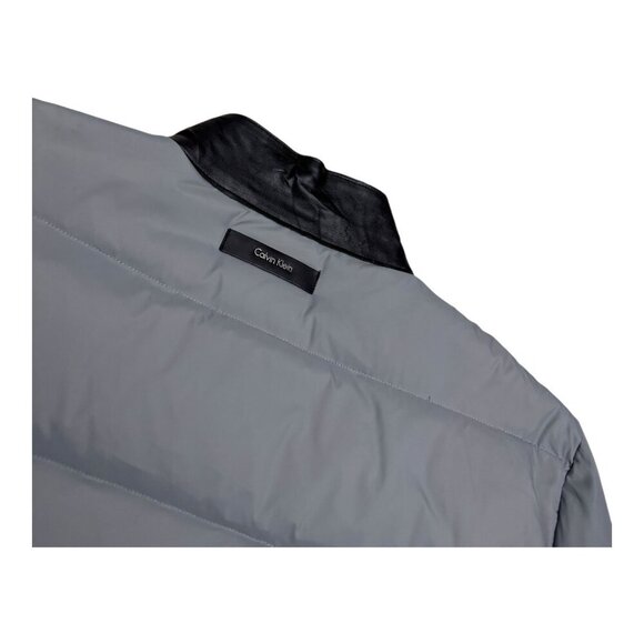 CALVIN KLEIN Goose Down Fill Winter Bomber Puffer Parka Coat Jacket Mens XL - Picture 6 of 6